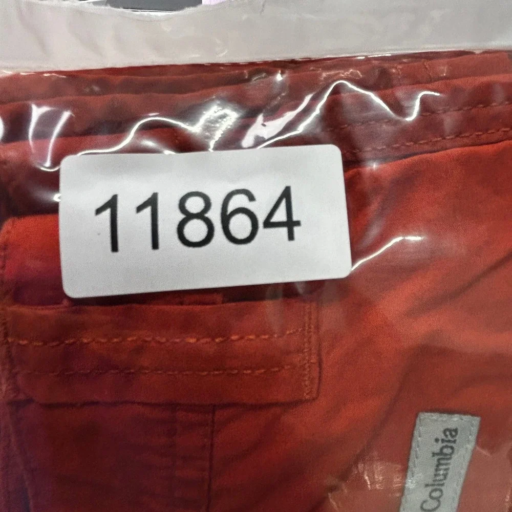 Columbia Shorts Mens Size 38 Burnt Orange Casual Flat Front Outdoor 10in Inseam